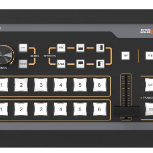 BZBGEAR BG-MFVS61-G2 6-Channel 1080P FHD SDI/HDMI Live Streaming Multi-Format Video Switcher Mixer with PIP/USB 3.0 Capture Card