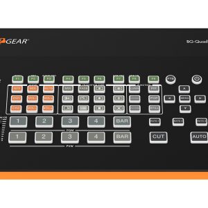 BZBGEAR BG-QuadFusion-4K 4-Channel 4K UHD Live Streaming HDMI/DP Switcher Mixer with PIP and USB 3.0 Capture Card