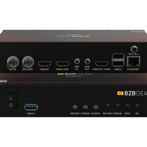 BZBGEAR BG-STREAM-NDE 1 Channel SDI/HDMI Encoder/Decoder/Recorder with Audio/USB 3.0 for Storage plus NDI Support