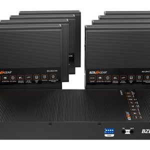 BZBGEAR BG-UDAIC-E18 1×8 4K UHD HDMI Splitter/Distribution Amplifier Kit with 8 Receivers and IR/RS-232/Audio De-embedding up to 230ft over Category Cable