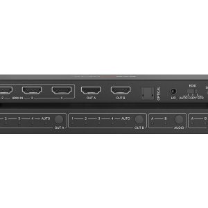 BZBGEAR BG-UHD-42M 4x2 4K UHD HDMI Matrix Switcher with Audio/Downscaling Support