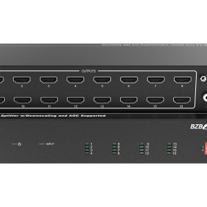 BZBGEAR BG-UHD-DA1X16 1×16 4K UHD HDMI Splitter/Distribution Amplifier with Downscaling and AOC Cable Support