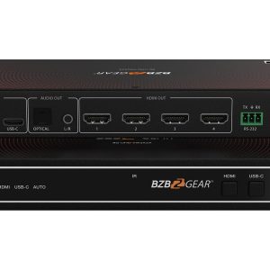 BZBGEAR BG-UHD-VW2X2A 2×2 4K UHD HDMI/USB-C Switcher and Video Wall Controller with Audio De-embedding