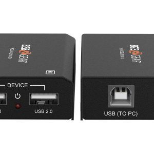 BZBGEAR BG-USB-LR100 2-Port USB 2.0 Extender Over Cat5e/6/7 Cable up to 330ft