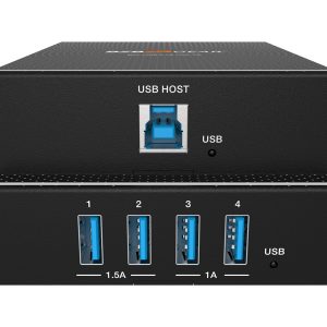 BZBGEAR BG-USB3-LR100 4-Port USB 3.0 HDBaseT Extender Over Cat6/7 Cable with PoC/RS-232/FSYNC GPIO up to 330ft