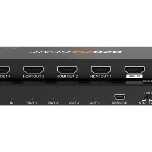 BZBGEAR BG-DA-14 1×4 4K UHD HDMI Splitter with HDR and 3D Support