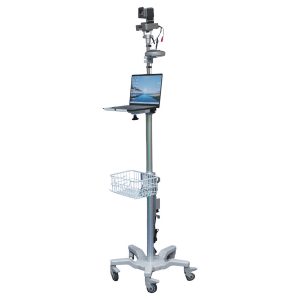BZBGEAR BG-MR301-HSU10X-5M Medical-Grade Computer/Laptop Roll Cart/Stand with 10X PTZ Camera & Speakerphone for Enhanced Care Type-B