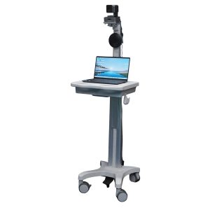 BZBGEAR BG-MR700-HSU10X-5M Medical-Grade Computer/Laptop Roll Cart/Stand with 10X PTZ Camera & Speakerphone for Enhanced Care Type-C