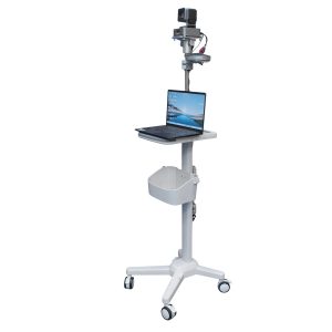 BZBGEAR BG-MR7001-HSU10X-5M Medical-Grade Computer/Laptop Roll Cart/Stand with 10X PTZ Camera & Speakerphone for Enhanced Care Type-A