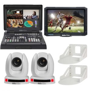 Datavideo EZ STREAMING PACKAGE CW-AT HDBaseT/PTZ Cameras/4K Monitor/Streaming/Recording