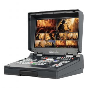 Datavideo HS-2600 8-Input SDI/HDMI Production Switcher / H.264 Streaming Recorder / 1080p60 / 17.3in Monitor