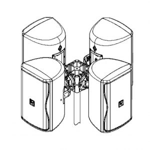 Electro-Voice AB-ZE Universal array bracket mounting system for ZX1i/EVID speakers