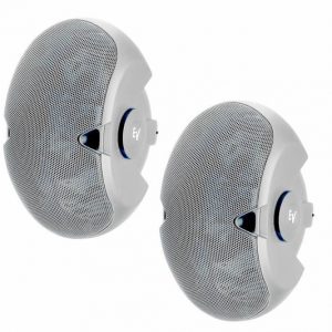 Electro-Voice EVID 6.2TW Passive 2-Way 300W 70V/100V Installation Speaker with Dual 6″ Woofers,  Internal 70/100-volt line transformer, pair, white