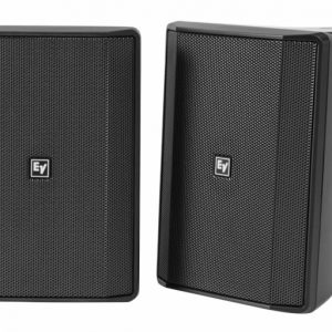 Electro-Voice EVID-S8.2B Quick install Speaker 8' cabinet 8Ohm black. IP54, pair