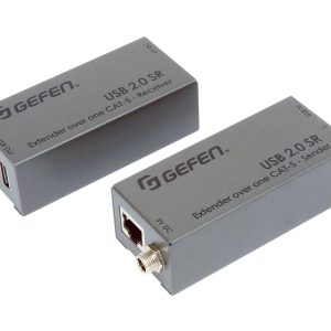 Gefen EXT-USB2.0-SR USB 2.0 SR Extender (Transmitter/Receiver) Set over one CAT-5 Cable