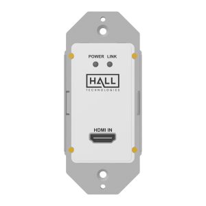 Hall Technologies HT-AIM-70-TX-WP HDBaseT Wallplate Transmitter / Single Gang / HDMI 4K@60 4:2:0 / PoC / IR CEC RS232