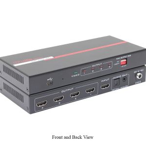 Hall Technologies SP-HD-4C 1x4 HDMI Splitter with 4K 60Hz UHD HDCP 2.2 HDR Audio out and Scaler