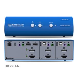 High Sec Labs DK22H-N Commercial DH KVM Switch 2-Port HDMI to HDMI