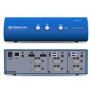 High Sec Labs DK22PH-N Commercial DH KVM Switch 2-Port DP/HDMI to DP/HDMI