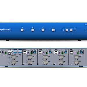 High Sec Labs DK42PHU-N Commercial DH KVM Switch 4-Port DP/HDMI to DP/HDMI + USB 3.0