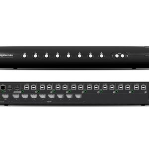 High Sec Labs SC82PHU-N 8×2 DisplayPort/HDMI KVM Combiner Dual Display USB 2.0 / Analog Audio / 4K