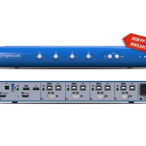 High Sec Labs SC42PHU-4 4x2 KVM Combiner DP/HDMI to Dual HDMI 4K fUSB Analog Audio PP4.0