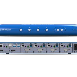 High Sec Labs SC42PHU-N 4x2 DP/HDMI KVM Combiner to 2 HDMI / USB 3.0 / Analog Mic Speaker / 4K