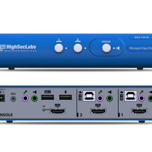 High Sec Labs SK21H-N 2-Port 4K HDMI KVM Switch / USB Keyboard Mouse / Audio / Clipboard File Transfer