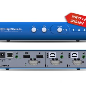 High Sec Labs SK21PH-4 Secure 2-Ports DPHDMI 4K 60HZ KVM Switch, PP 4.0