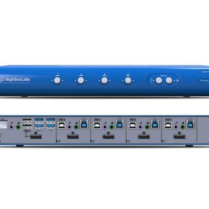 High Sec Labs SK41PU-N 4-Port DisplayPort KVM Switcher / USB 3.0 / DP1.2 / 4K 3840x2160@30Hz / Audio