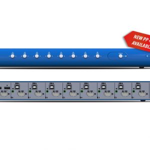 High Sec Labs SK81PH-4 Secure SH KVM Switch 8-Port DP/HDMI to DP/HDMI 4K Video, PP 4.0