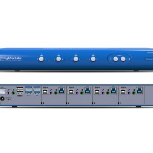 High Sec Labs SM40NU-N 4-Port KM KVM Switcher / USB 3.0 / Audio / Copy Paste File Transfer