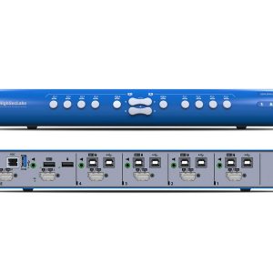 High Sec Labs SX42PHU-4T 4×2 Mini-Matrix KVM switcher DP 1.2 / HDMI 2.0 4K60 Dual-Display USB fUSB PP4.0
