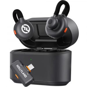Hollyland HL-LARK M2S with USB-C Plug Dual-Channel Wireless Microphone System / 2 Built-In Mics / USB-C Plug-In Receiver / 1000 ft