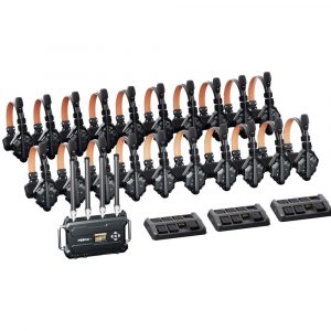 Hollyland HL-Solidcom C1 Pro – Roaming Hub 20S-V Full-Duplex Wireless Intercom System/20 Single-Ear Headsets/V-Mount