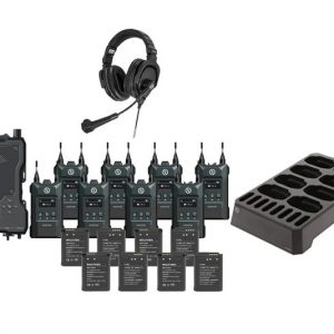 Hollyland HL-Solidcom M1-8B-DH Double-Ear Headset/8 Beltpacks Included/1300ft Transmission Range