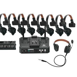 Hollyland HL-Solidcom C1 Pro-HUB8S Full-Duplex Wireless Intercom Hub / 8 Headsets / Dual-Mic ENC / DECT 6.0 / 1100ft