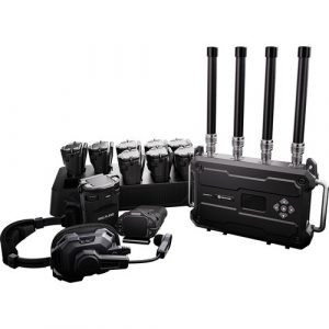 Hollyland HL-Solidcom H1-10S 10-Person Wireless Intercom Kit / Noise-Cancelling Headsets / 1640 ft Range / 12 Groups