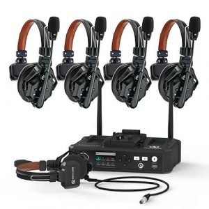 Hollyland Solidcom C1 Pro-Hub4S 1100ft Full-Duplex DECT 6.0 Wireless Intercom Headset System / ENC / Hub / 5 Users