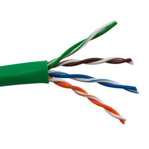 ICRealtime CAT5E-GN CAT5E 350 MHz 24 AWG SOLID BC 4PR CABLE, GREEN