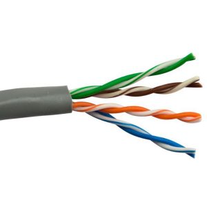 ICRealtime CAT5E-GRAY CAT5E 350 MHz 24 AWG SOLID BC 4PR CABLE, GRAY