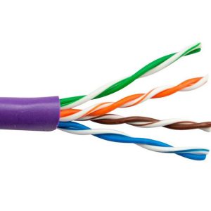 ICRealtime CAT5E-PUR CAT5E 350 MHz 24 AWG SOLID BC 4PR CABLE, PURPLE