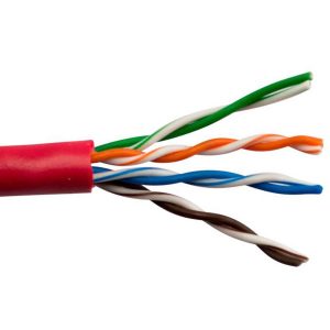 ICRealtime CAT5E-RD CAT5E 350 MHz 24 AWG SOLID BC 4PR CABLE, RED
