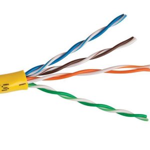 ICRealtime CAT5E-YL-HDBX CAT5E 350 MHz 24 AWG SOLID BC 4PR CABLE, YELLOW