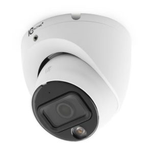 ICRealtime HDEG-E80F-DI-M1 8MP Coaxial AVS Eyeball Turret Camera / 4K CMOS / 2.8mm 106deg FOV / Smart Dual Illumination