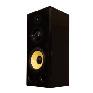Induction Dynamics S1.8-BG S1.8 Single Bookshelf Speaker Black Gloss/8 in Woofer/200 W RMS
