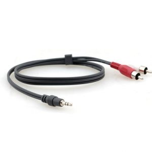 Kramer C-A35M/2RAM-35 3.5mm (M) to 2 RCA (M) Breakout Cable - 35ft