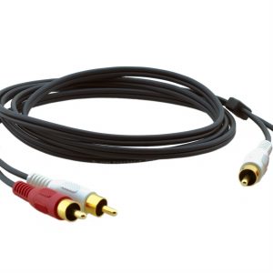 Kramer C-2RAM/2RAM-2 2 RCA (M) to 2 RCA (M) Audio Cable – 2ft