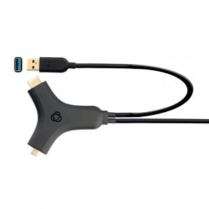 Kramer C-CU32/UC+H Active Multi-Format HDMI / USB3 Input to USB-C Output Adapter / 4K@30Hz 4:4:4 / 2.7m