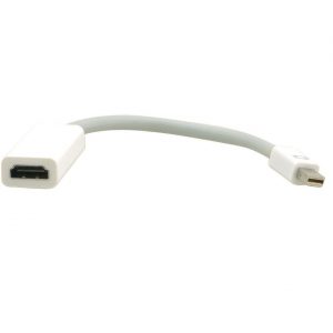 Kramer ADC-MDP/HF 6in Mini DisplayPort (M) to HDMI (F) Adapter Cable/White